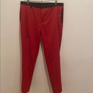 Men's ASOS red super skinny 34x30 dress pants